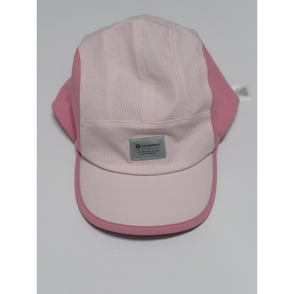 Lululemon Fast and Free Running Hat Pink Mesh Adjustable L/XL
